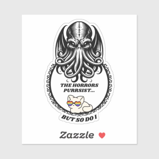 De Horrors PURRen door Sticker (Vel)