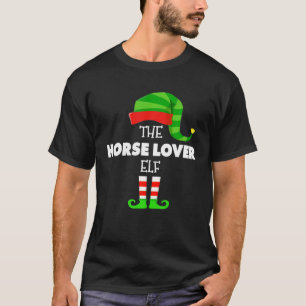 De HORSE LOVER ELF Group Matching Family Christma T-shirt