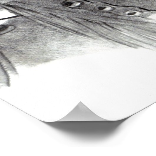 "DE HORSE TRAINER" in potlood, Poster (Hoek)