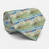 DE HORSES VAN KING NEPTUNE RIDEN DE WAVES AAN STROPDAS (Opgerold)