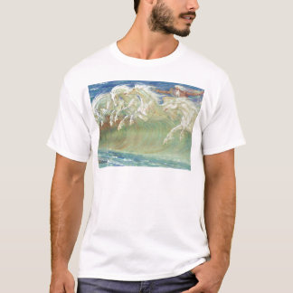 DE HORSES VAN KING NEPTUNE RIDEN DE WAVES AAN T-SHIRT