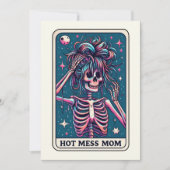 De Hot Mess Tarot Moederdag Skelet Kaart (Voorkant)