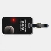 De Hot Rocky Exoplanet Trappist-1 B. Bagagelabel (Achterkant horizontaal)