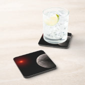 De Hot Rocky Exoplanet Trappist-1 B. Bier Onderzetter (Rechterzijde)