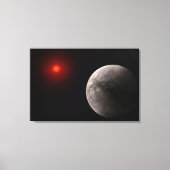 De Hot Rocky Exoplanet Trappist-1 B. Canvas Afdruk (Voorkant)