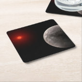 De Hot Rocky Exoplanet Trappist-1 B. Kartonnen Onderzetters (Schuin)