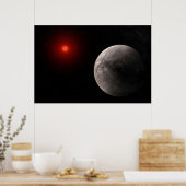 De Hot Rocky Exoplanet Trappist-1 B. Poster (Keuken)