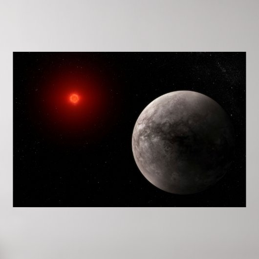 De Hot Rocky Exoplanet Trappist-1 B. Poster (Voorkant)