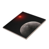 De Hot Rocky Exoplanet Trappist-1 B. Tegeltje (Zijkant)