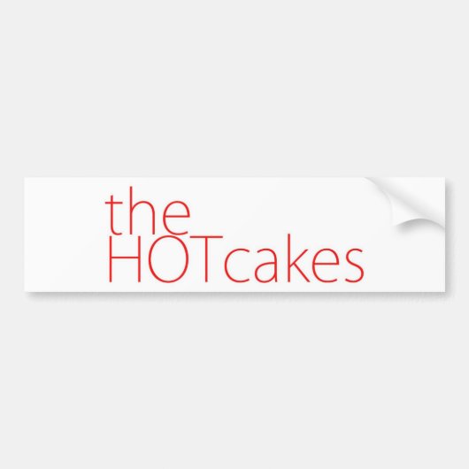 De Hotcakes-tekst logo Bumpersticker (Voorkant)