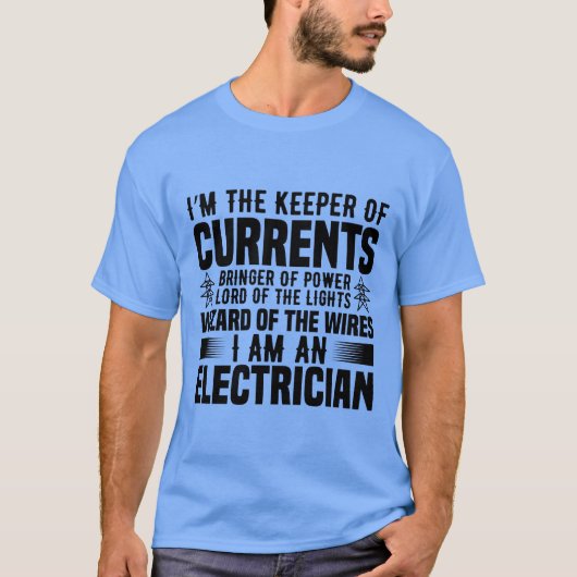 De houder van de currenten t-shirt (Voorkant)