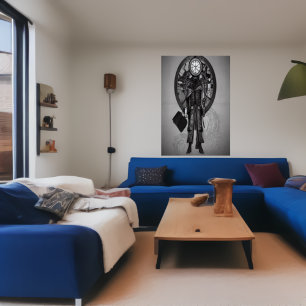 De houder van de tijd   AI Art Poster