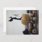 De houder van de vlakken briefkaart (Voorkant / Achterkant)