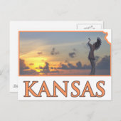 De houder van de vlakken briefkaart (Voorkant / Achterkant)