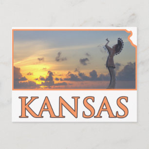 De houder van de vlakken briefkaart