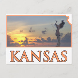 De houder van de vlakken briefkaart