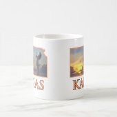 De houder van de vlakken koffiemok (Center)