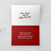 De Houders van het Geld van de kerstkaart Feestdagen Kaart (Binnen)