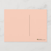 De houding... de Oranje Achtergrond van het Hoogte Briefkaart (Achterkant)