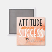 De houding... de Oranje Achtergrond van het Hoogte Magneet (Voorkant / Achterkant)