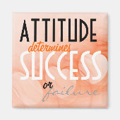 De houding... de Oranje Achtergrond van het Hoogte Magneet (Voorkant)