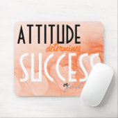 De houding... de Oranje Achtergrond van het Hoogte Muismat (Met muis)