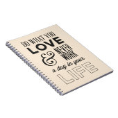 De houding, het Succes, het Werk, het Motivatie Ci Notitieboek (Rechterzijde)