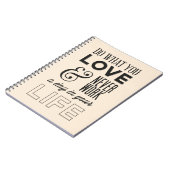 De houding, het Succes, het Werk, het Motivatie Ci Notitieboek (Linkerzijde)