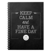 De houding houdt Inspirerend van het Citaat Chalkb Notitieboek (Voorkant)