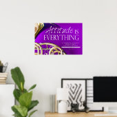 De houding is Alles - het Citaat van de Muziek Poster (Thuiskantoor)