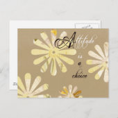 De houding is een Keuze Briefkaart (Voorkant / Achterkant)