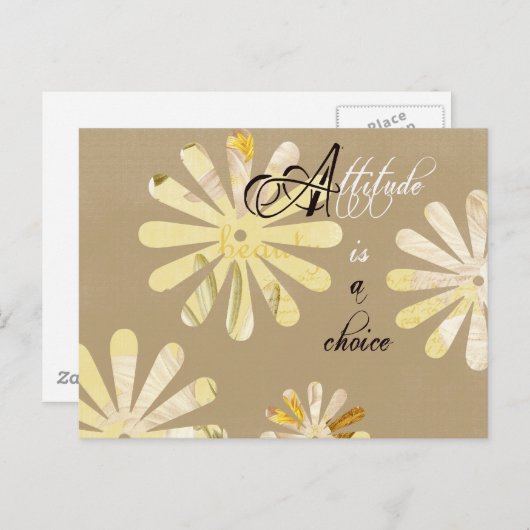 De houding is een Keuze Briefkaart (Voorkant / Achterkant)