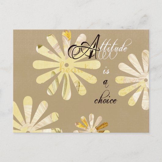 De houding is een Keuze Briefkaart (Voorkant)