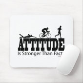 De houding is sterker dan feiten muismat (Met muis)