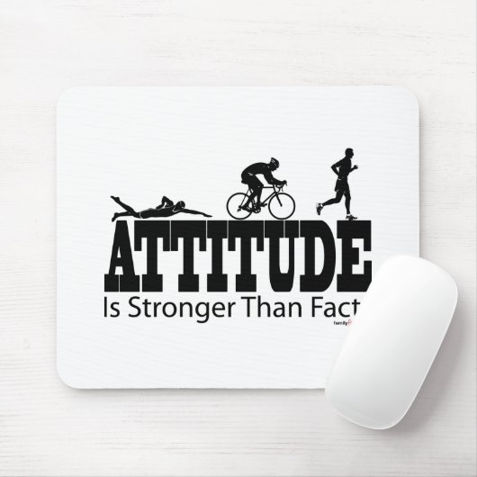 De houding is sterker dan feiten muismat (Met muis)