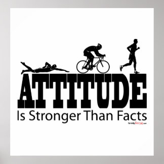 De houding is sterker dan feiten poster