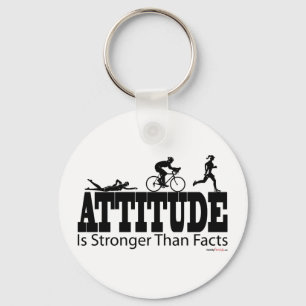 De houding is sterker dan feiten sleutelhanger