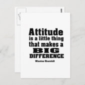 De houding maakt een groot verschil briefkaart (Voorkant / Achterkant)