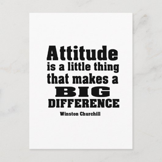 De houding maakt een groot verschil briefkaart (Voorkant)