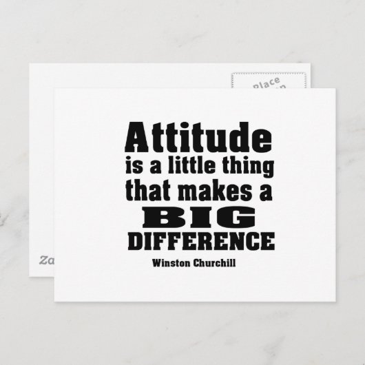 De houding maakt een groot verschil briefkaart (Voorkant / Achterkant)