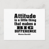 De houding maakt een groot verschil briefkaart (Voorkant)