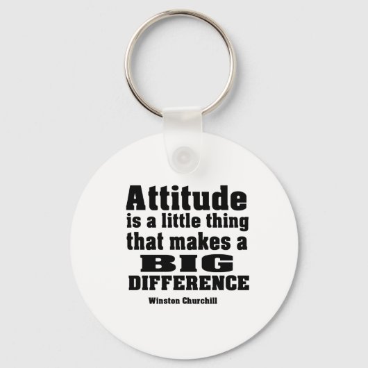 De houding maakt een groot verschil sleutelhanger (Voorkant)