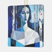 De houding van “Caelith” – een abstract portret Keramisch Ornament (Links)