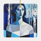 De houding van “Caelith” – een abstract portret Keramisch Ornament (Achterkant)