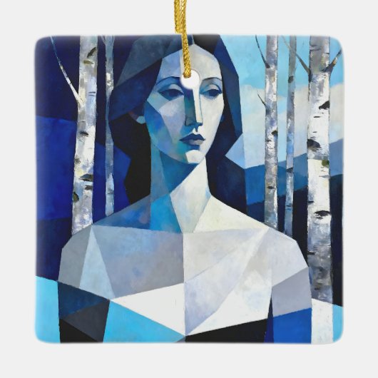De houding van “Caelith” – een abstract portret Keramisch Ornament (Voorkant)