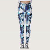 De houding van “Caelith” – Een abstract portret Leggings (Voorkant)