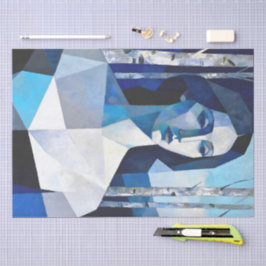 De houding van “Caelith” – een abstract portret Tissuepapier