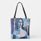 De houding van “Caelith” – een abstract portret Tote Bag (Achterkant)
