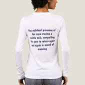 De houding van “Caelith” – een abstract portret Tri-Blend Shirt (Achterkant)