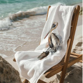 De houding van de pelikaan badhanddoek